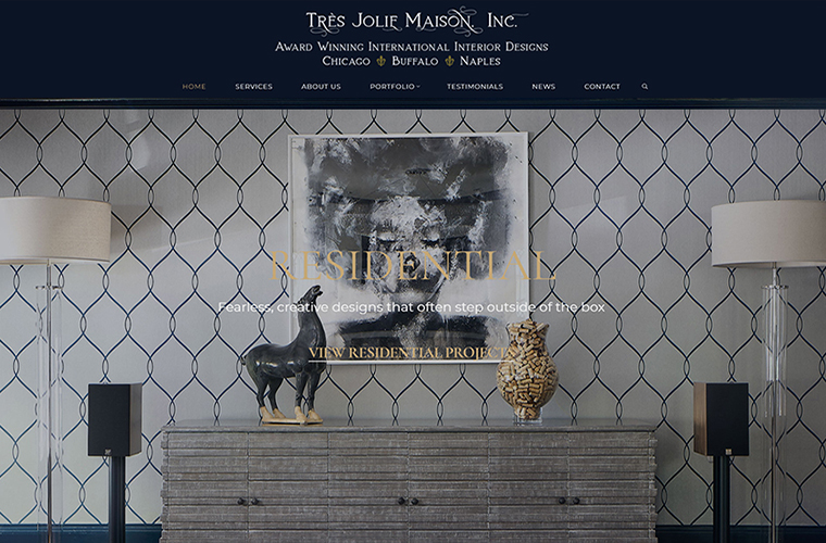 WordPress Website Design TJM Interior Design