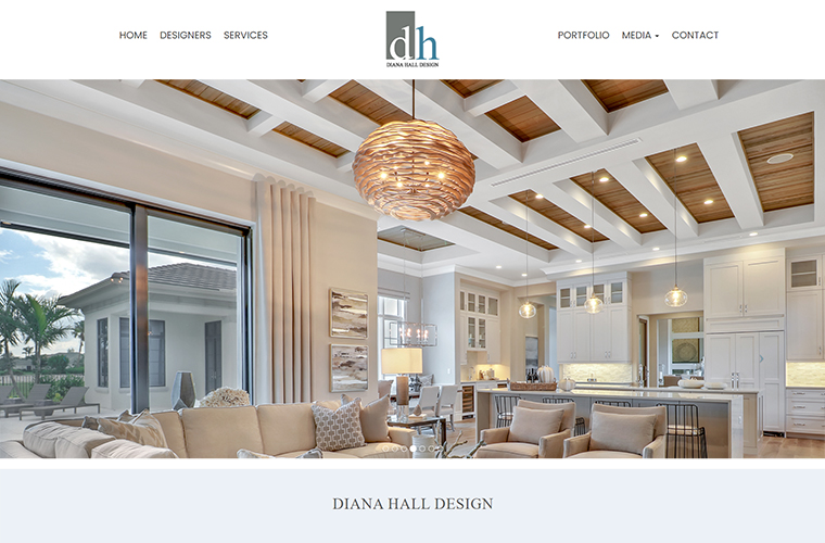 HTML5/CSS3 website Diana Hall Design